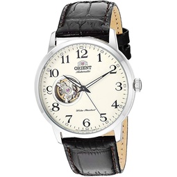 Orient Mens 2nd Generation Esteem Japanese Automatic Stainless Steel and Leather Dress Watch