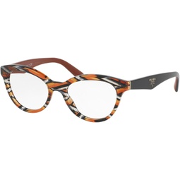 Prada PR 11RV - VAN1O1 Eyeglass Frame HERITAGE SHEAVES GREY ORANGE w/DEMO LENS 52mm