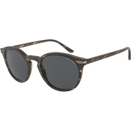 Sunglasses Giorgio Armani AR 8122 577287 Matte Striped Brown