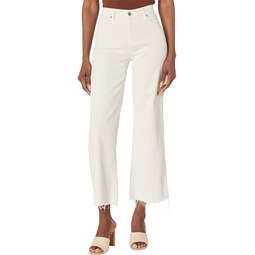 Womens AG Jeans Saige Wide Leg Crop in Dried Spring