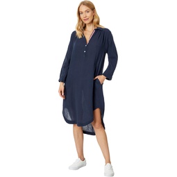 SUNDRY Long Sleeve Shirttail Dress