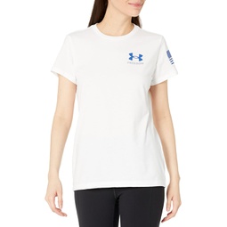 Womens Under Armour New Freedom Flag T-Shirt