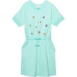 PEEK Groovy Embroidered French Terry Dress (Toddler/Little Kids/Big Kids)