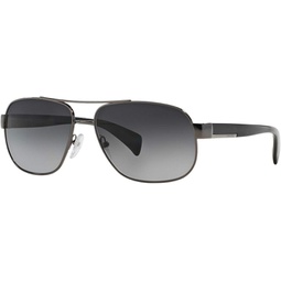 Prada Womens PR52PS Sunglasses, Gunmetal