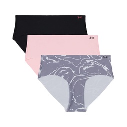 Womens Under Armour Seamless Hipster - 3 PK Printed