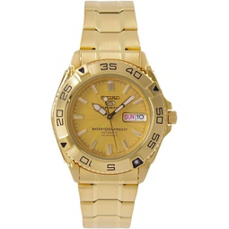 Seiko 5 Sports #SNZB26J1 Mens Japan Gold Tone Stainless Steel 100M Automatic Dive Watc1 by Seiko Watches
