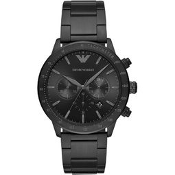 Emporio Armani Mens Stainless Steel Watch with Chronograph or Three Hand Movement