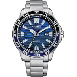 Citizen Mens Analogue Eco-Drive Watch with a Stainless Steel Band