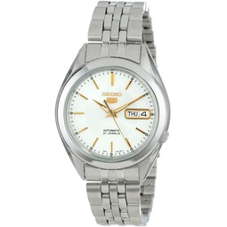 Seiko Mens SNKL17 Seiko 5 Automatic Silver Dial Stainless-Steel 팔찌 Watch