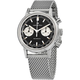 Hamilton Intra-Matic Chronograph Hand Wind Black Dial Mens Watch H38429130
