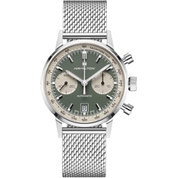 Hamilton Intra-Matic Chronograph Automatic Green Dial Mens Watch H38416160