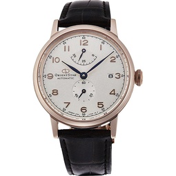 Orient Star Automatic Silver Dial Brown Leather Mens Watch RE-AW0003S00B