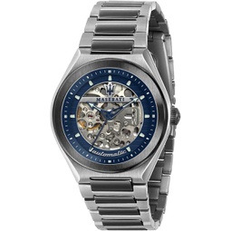 Maserati Mens Triconic R8823139003 Silver Stainless-Steel Hand Wind Fashion Watch