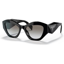 Prada PR 07YS - 1AB0A7 Sunglasses BLACK w/GREY GRADIENT 53mm