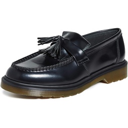 Dr. Martens, Unisex Adrian Loafer Shoes, Black Polished Smooth, 11 US Women / 10 US Men