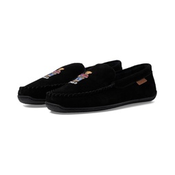 Mens Polo Ralph Lauren Brenan Holiday Bear Suede Moccasin Slipper
