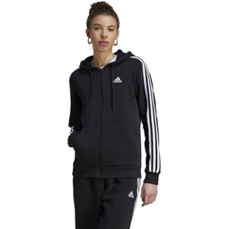 Womens adidas 3-Stripes Fleece Full Zip Hoodie