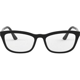Prada Demo Square Ladies Eyeglasses PR 10VVF 1AB1O1 54