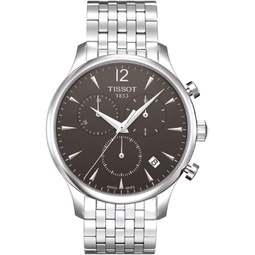 Tissot Mens T063.617.11.067.00 Charcoal Stainless Steel Bracelet Watch with Anthracite Dial