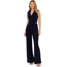 Womens Adrianna Papell Jersey Jumpsuit
