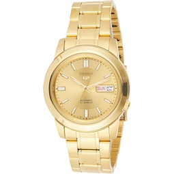 SEIKO Mens SNKK20K1S Stainless-Steel Analog with Gold Dial Watch