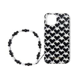 Kate Spade New York Modernist Hearts Printed TPU Phone Case 14 with Wristlet