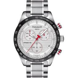 Tissot PRS 516 Quartz Chronograph T100.417.11.031.00 Silver/Silver Stainless Steel Analog Quartz Mens Watch