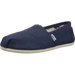 TOMS Womens Classic Canvas Slip-On, Navy, Size 8.5