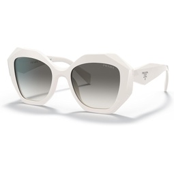 Prada PR 16WS Womens Sunglasses Talc/Grey Gradient 53