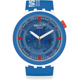 Swatch Jumpsuit Quartz Blue Dial Mens Watch SB03Z100