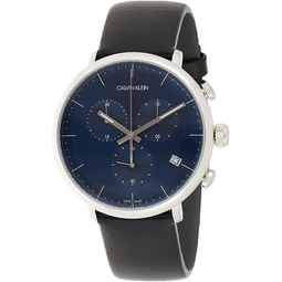 Calvin Klein Unisex Adult Chronograph Quartz Watch with Leather Strap K8M271CN
