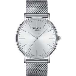 Tissot Mens Everytime Gent 316L Stainless Steel case Quartz Watch, Grey, Stainless Steel, 20 (T1434101101100)