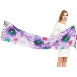 HangErFeng Scarf Double Deck Silk Jacquard Brushed Hair Scarf New Year Shawls Gift Packaging H263