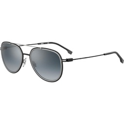 Hugo Boss BOSS 1193/S Black Ruthenium/Blue 56/19/145 men Sunglasses