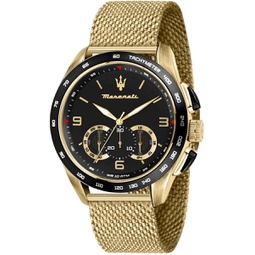 Maserati Mens R8873612010 TRAGUARDO Analog Display Quartz Gold Watch