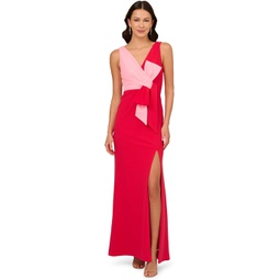 Adrianna Papell Two-Tone Evening Gown