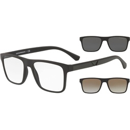Emporio Armani EA 4115 Black Black/Grey Shaded Clip-On 54/18/145 men Eyewear Frame