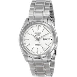 SEIKO Mens Year-Round Automatic Watch with Stainless Steel Strap, Silver, 20 (Model: SNKL41K1)