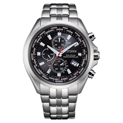 Citizen Mens Watch. Eco Drive Radio-Controlled Movement Technology H804 with 6 Months Charging Reserve Steel Case. Metal Bracelet.