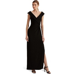 Womens LAUREN Ralph Lauren Jersey Off-the-Shoulder Gown
