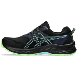 ASICS Mens Gel-Venture 9 Running Shoes, 9.5, Black/Illuminate Mint