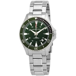 Hamilton Khaki Navy Automatic Green Dial Sprite Bezel Mens Watch H82375161
