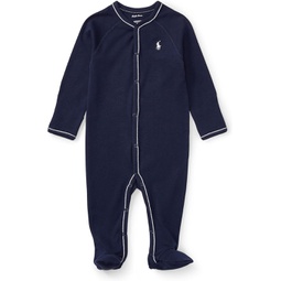Polo Ralph Lauren Kids Cotton Jersey Footed Coverall (Infant)