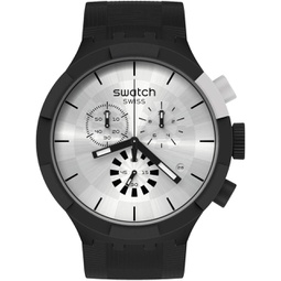 Swatch CHEQUERED SILVER Unisex Watch (Model: SB02B404)