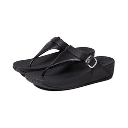 Womens FitFlop Lulu Adjustable Leather Toe Post Sandals