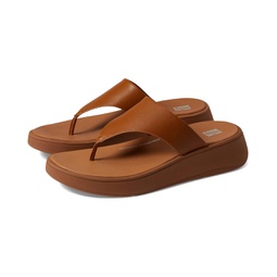 FitFlop F-Mode Leather Flatform Toe Post Sandals