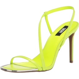 DKNY Womens Open Toe Diaganol Strap Heel Heeled Sandal, 6