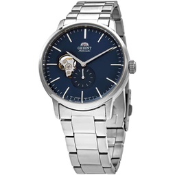 Orient Mens 40mm Steel Bracelet & Case Sapphire Crystal Automatic Blue Dial Analog Watch RA-AR0101L10B