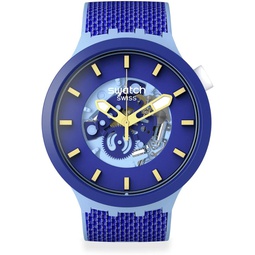 Swatch New Gent BIOSOURCED Bouncing Blue Quartz Watch