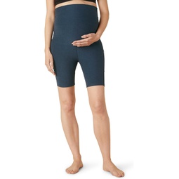 Womens Beyond Yoga Spacedye Team Pockets Maternity Bike Shorts